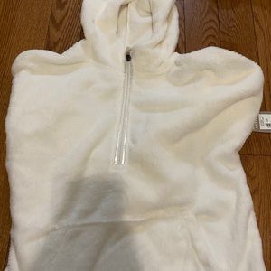 White Fuzzy Sweatshirt